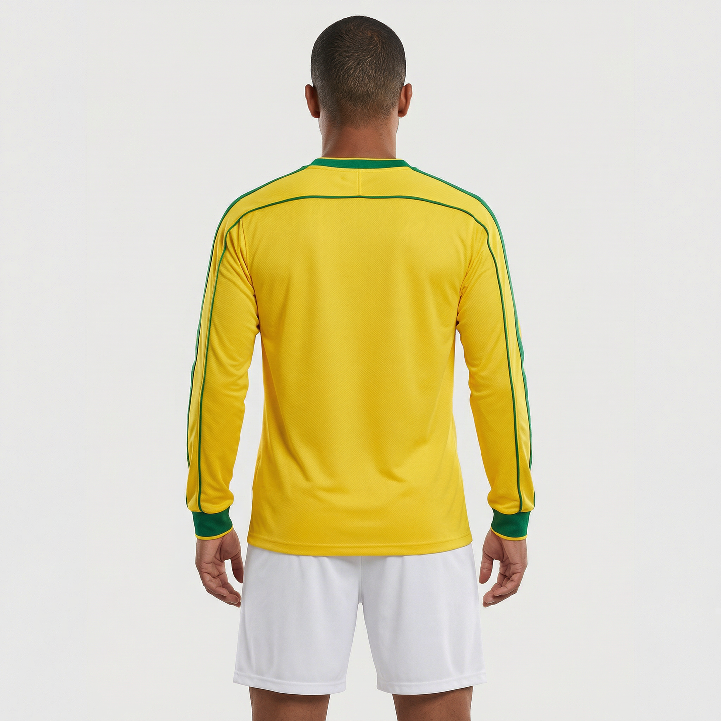 Brazil Home Retro Long Sleeve Jersey 1998 - Fan Version