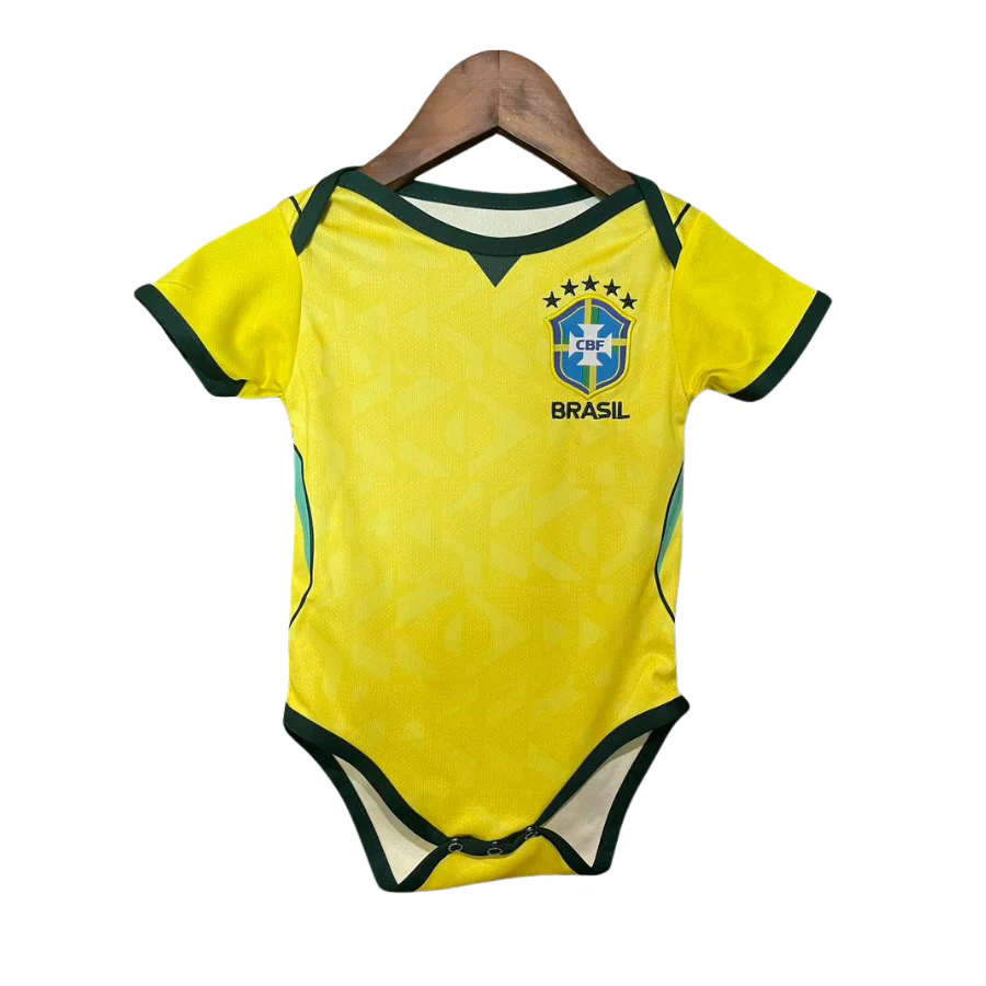 Body Baby Brazil Home Jersey World Cup 2026 - Kids Version