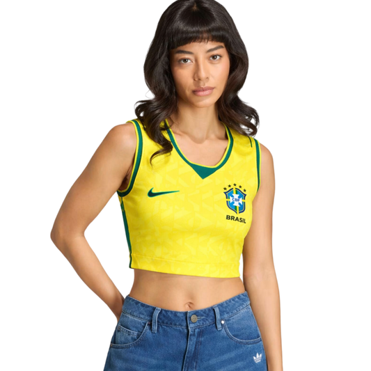 Brazil Home Jersey World Cup 2025/26 - Women's Cropped