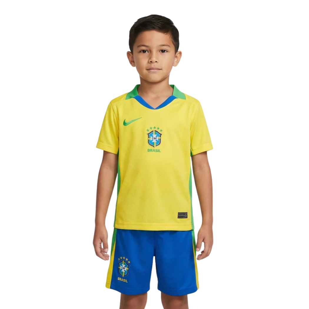 Brazil Home Jersey World Cup 2025/2026 - Kids Version