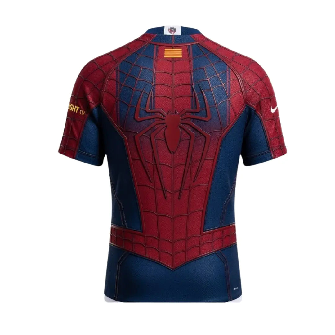 Barcelona x Spider Man Special Edition 2026 Jersey - Player Version Slim Fit