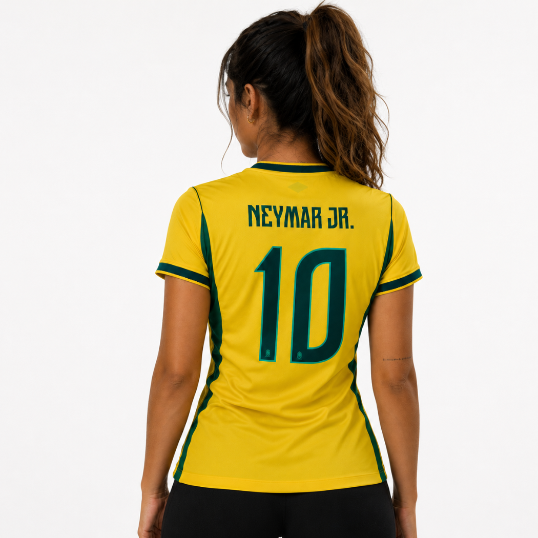 Brazil Away Jersey World Cup 2026 - Women's #NEYMAR JR - 10