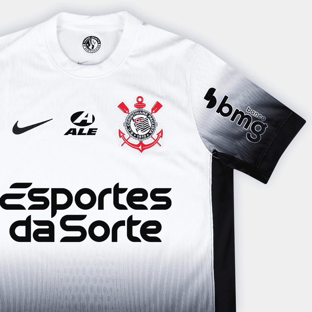 Jersey Corinthians 2024/25 I Player With Sponsors