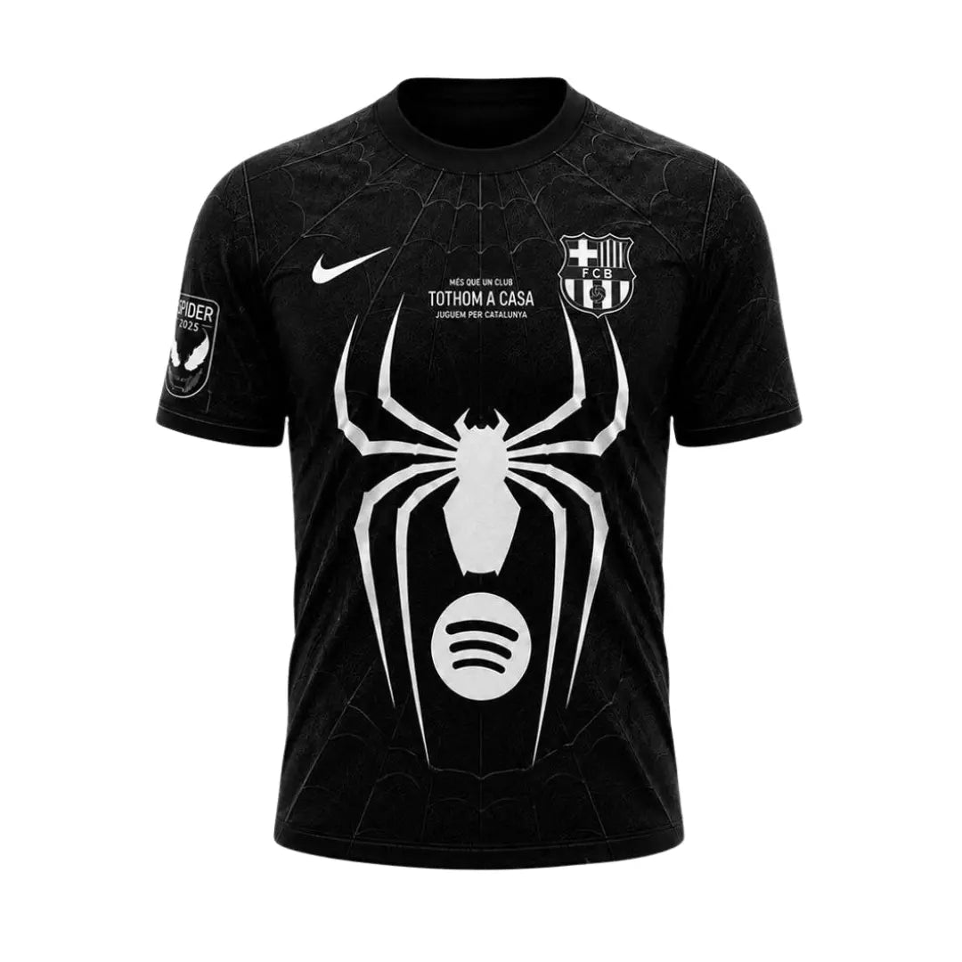 Barcelona x Spider Man Venom Special Edition 2026 Jersey - Player Version Slim Fit