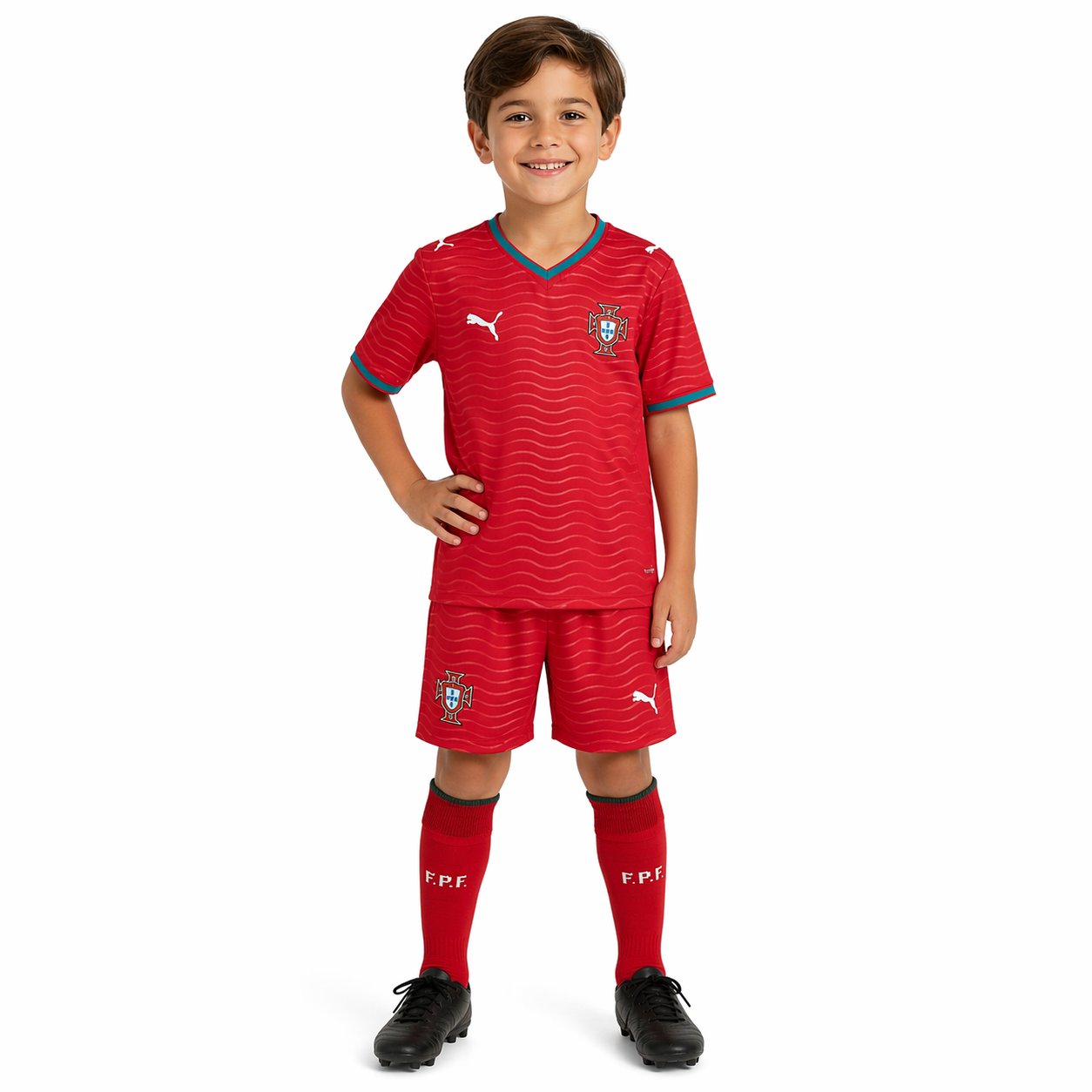 Camisa Infantil  Seleção Portugal Principal 2026 - Copa do Mundo