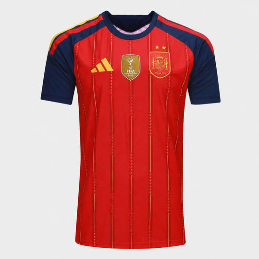 Spain Home Jersey 2026 Fan Version + FREE Champions Patch