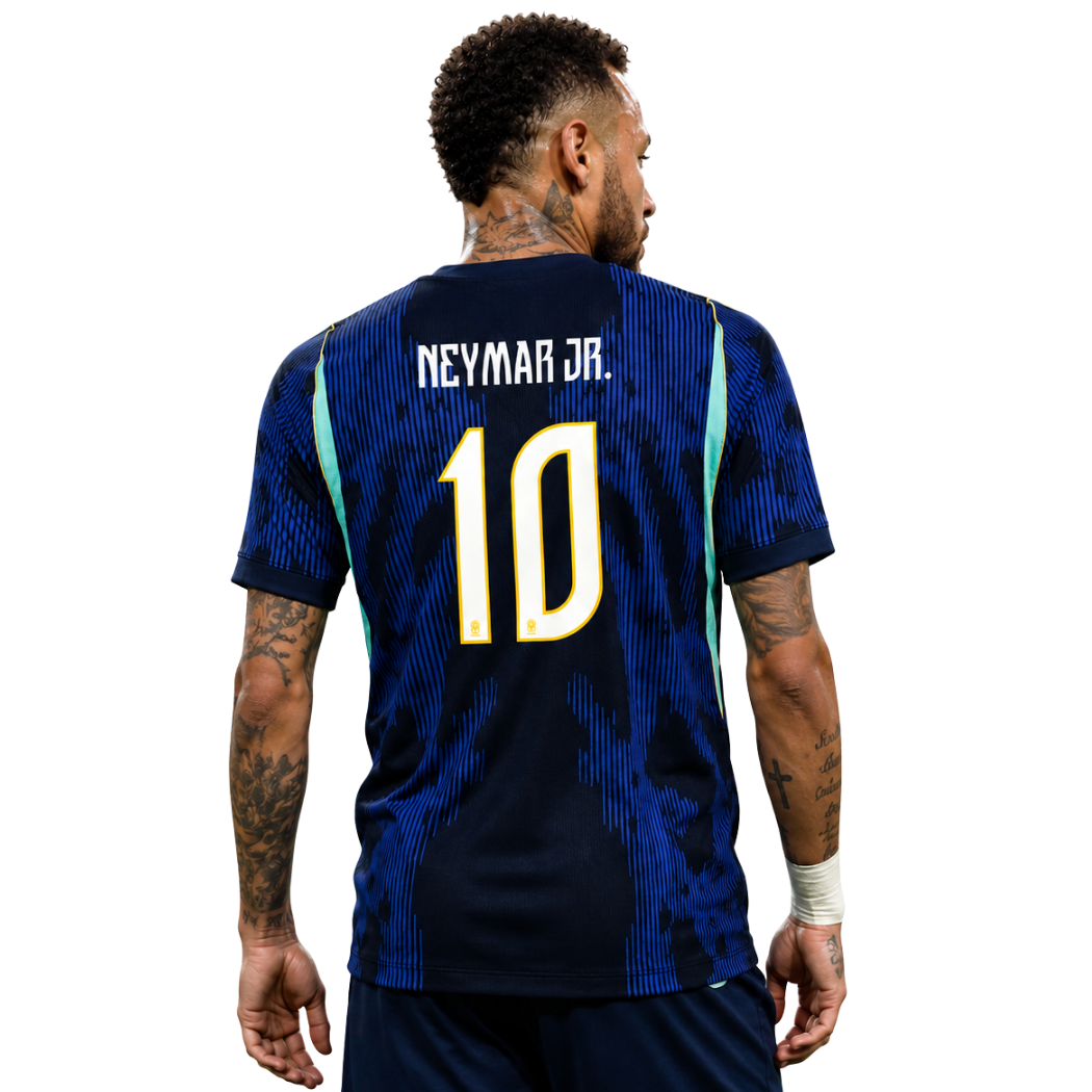 Brazil Away Jersey World Cup 2026 - Fan Version #NEYMAR JR - 10