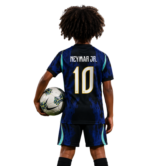 Brazil Away Jersey World Cup 2026 - Kids Version #NEYMAR JR - 10