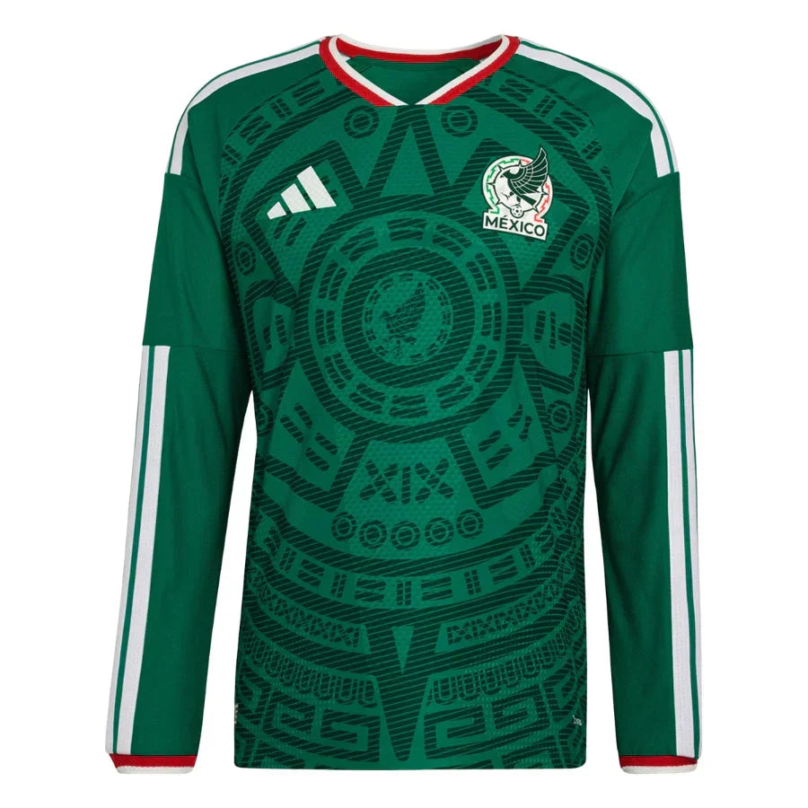 Mexico Home - Long Sleeve Shirt 2026 World Cup - Authentic Player