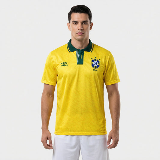 Brazil Home Jersey 1991/93 - Retro Version