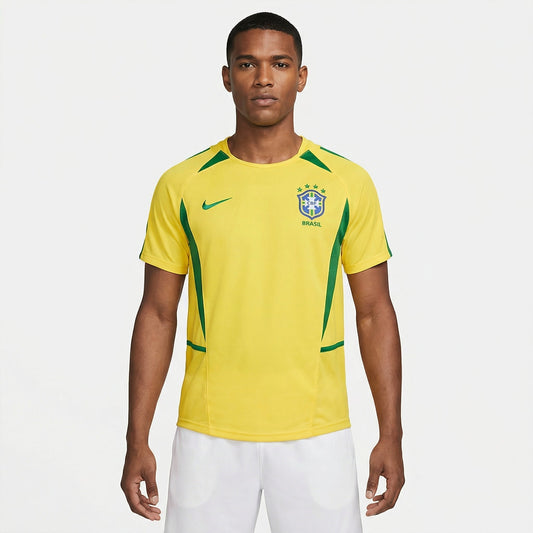 Brazil Home Retro Jersey 2002 - Fan Version