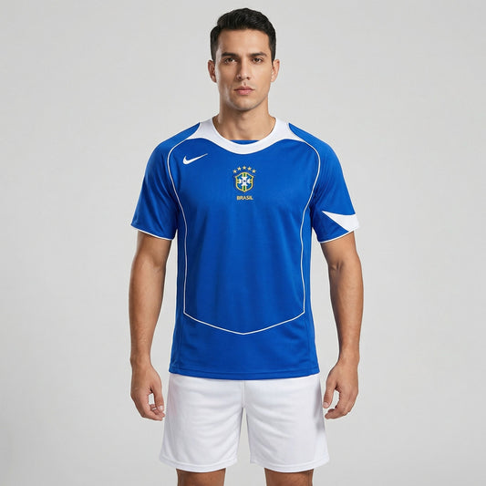 Brazil Home Retro Jersey 2004/05 - Fan Version