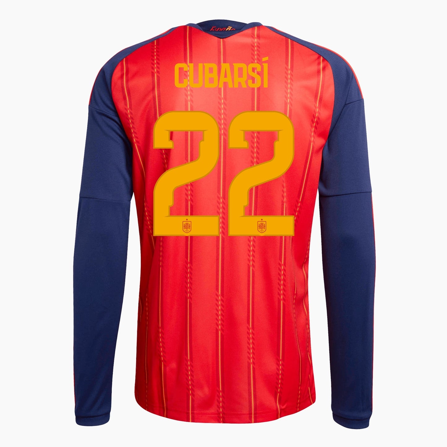 Spain 2026 World Cup Home Long Sleeve Jersey — Cubarsí 22