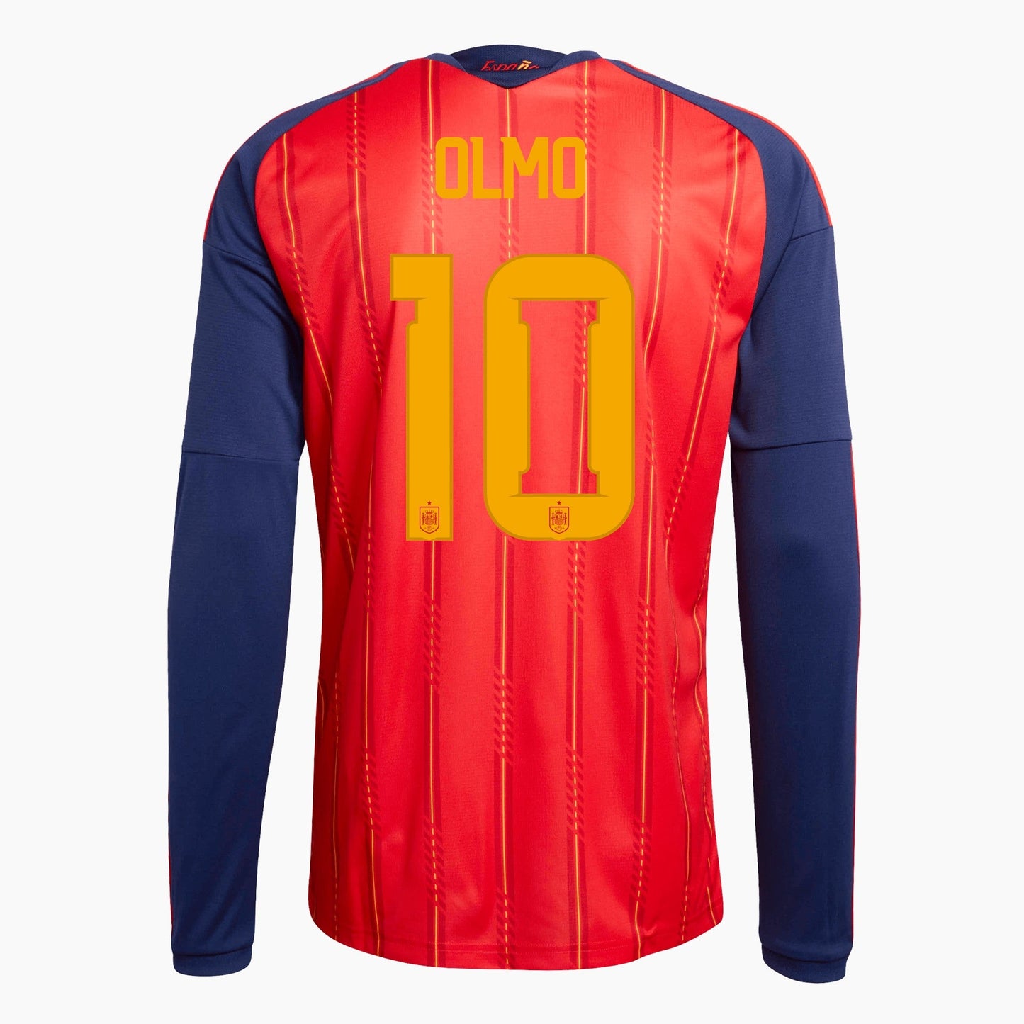 Spain 2026 World Cup Home Long Sleeve Jersey — Dani Olmo 10