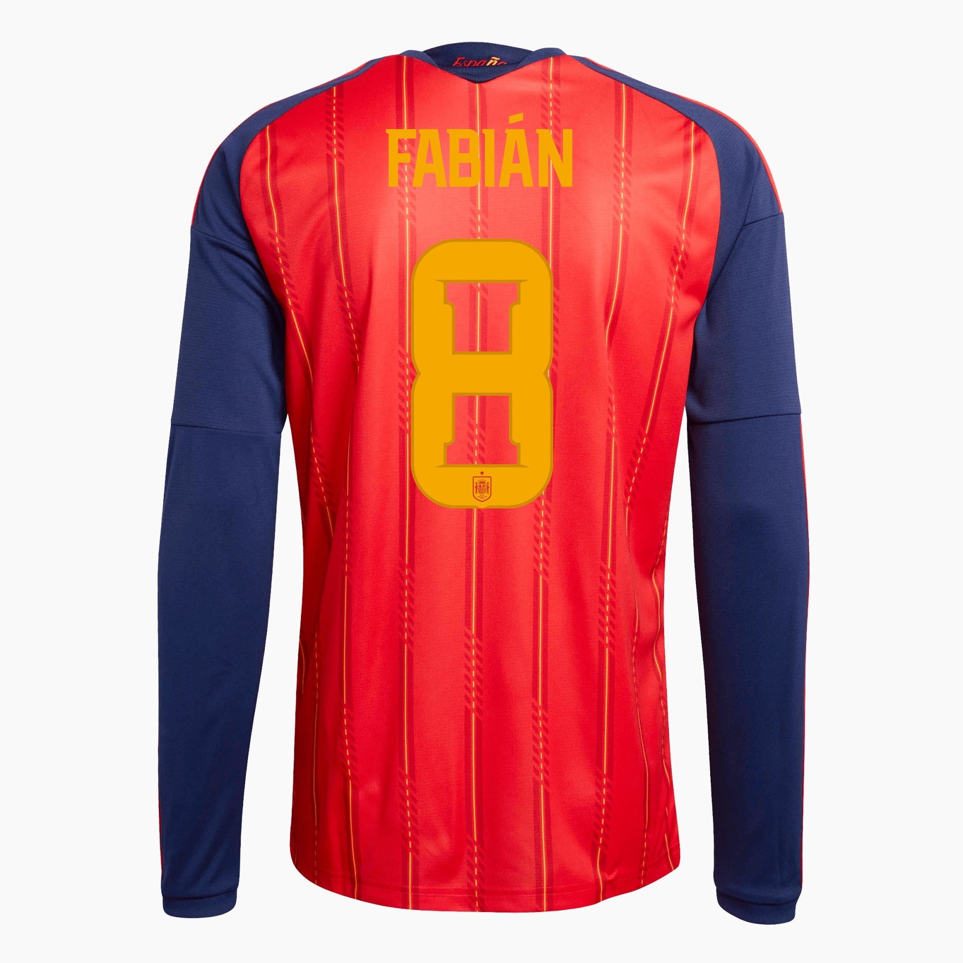 Spain 2026 World Cup Home Long Sleeve Jersey — Fabián 8
