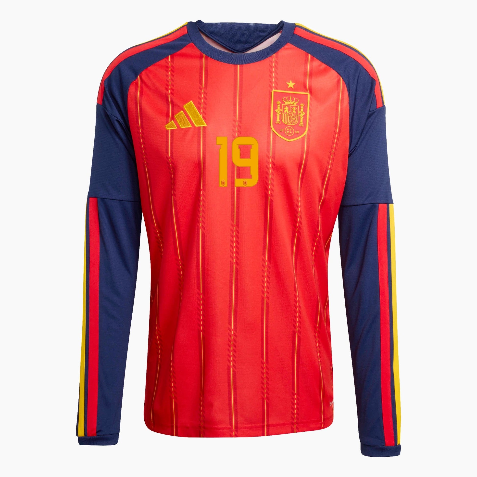 Spain 2026 World Cup Home Long Sleeve Jersey — Lamine Yamal 19