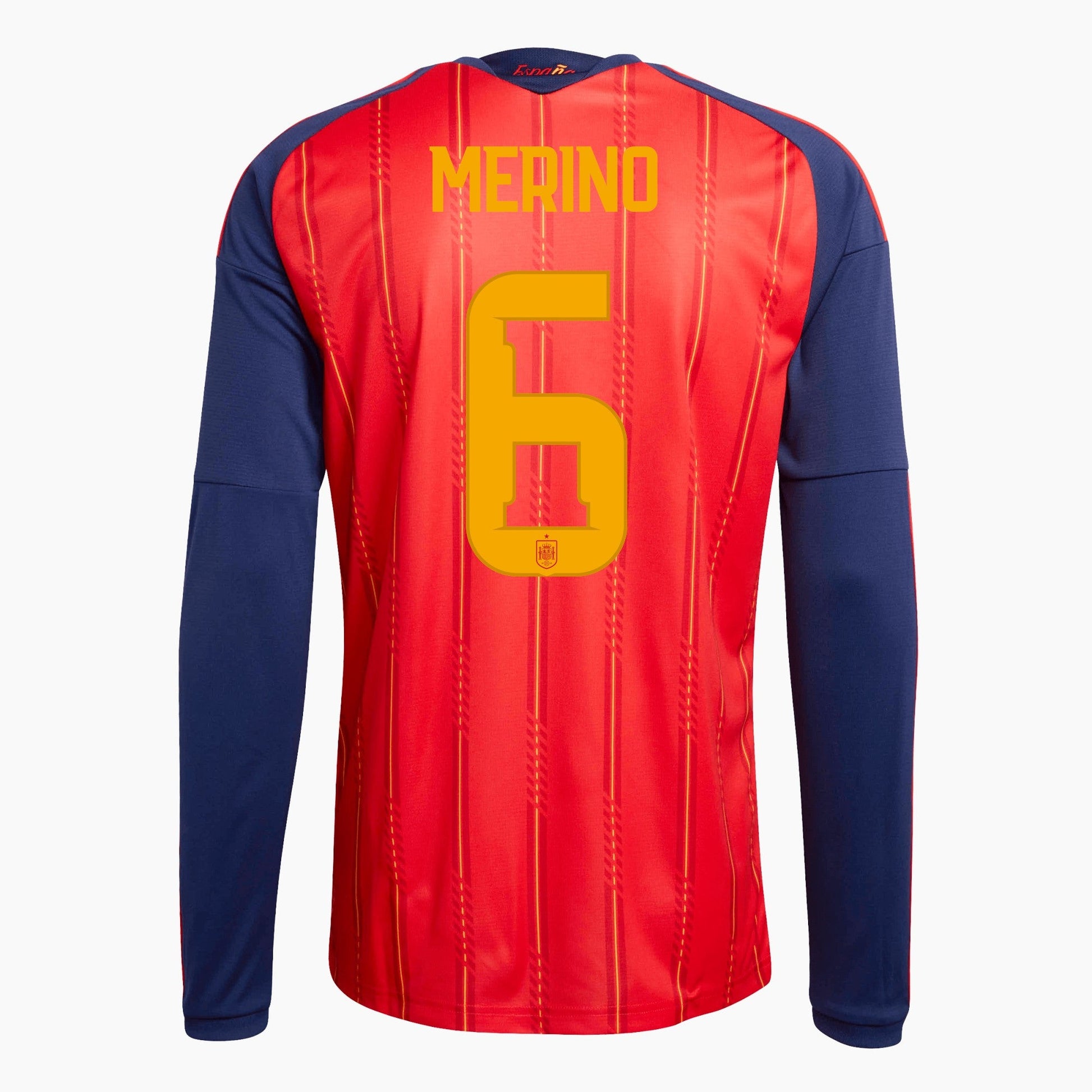 Spain 2026 World Cup Home Long Sleeve Jersey — Merino 6