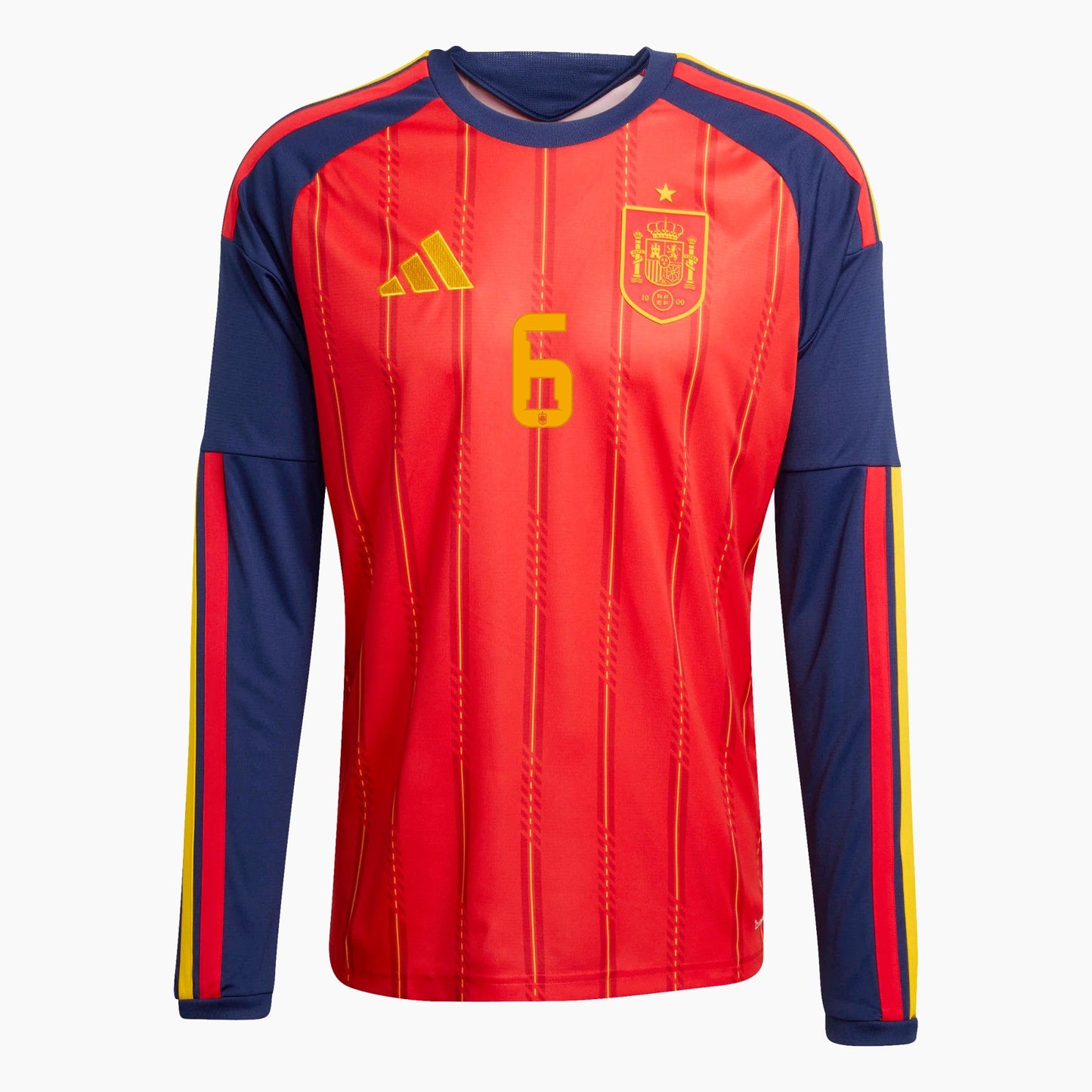 Spain 2026 World Cup Home Long Sleeve Jersey — Merino 6