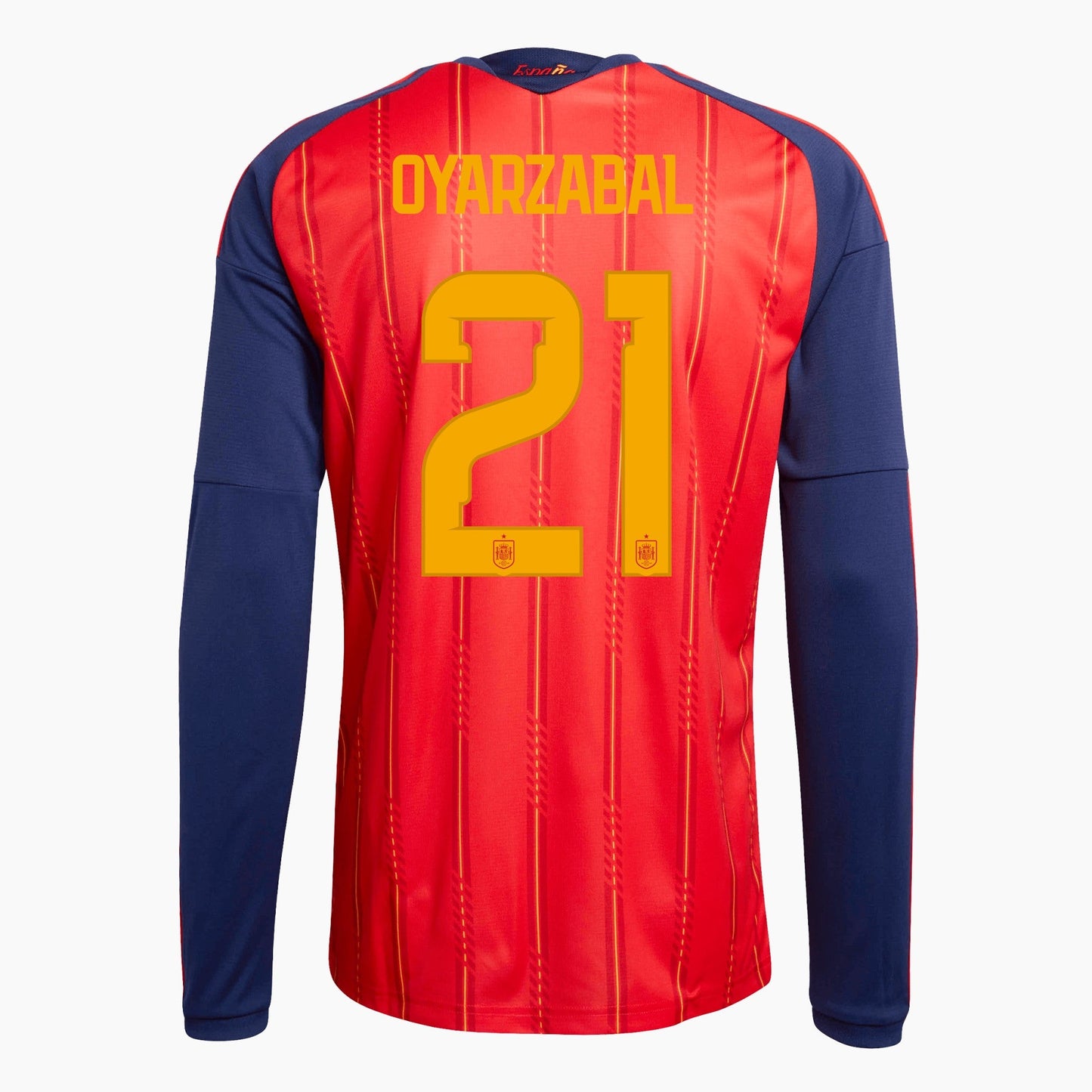 Spain 2026 World Cup Home Long Sleeve Jersey — Oyarzabal 21