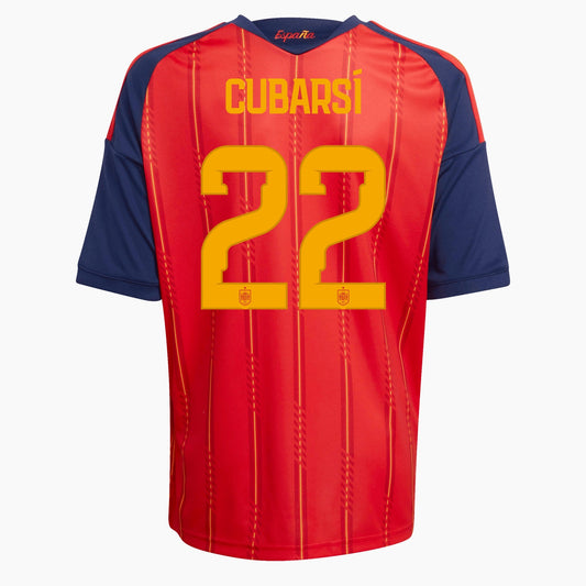 Spain 2026 World Cup Home Kids Kit — Cubarsí 22