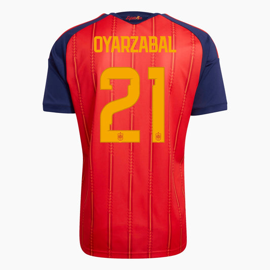 Spain 2026 World Cup Home Kids Kit — Oyarzabal 21