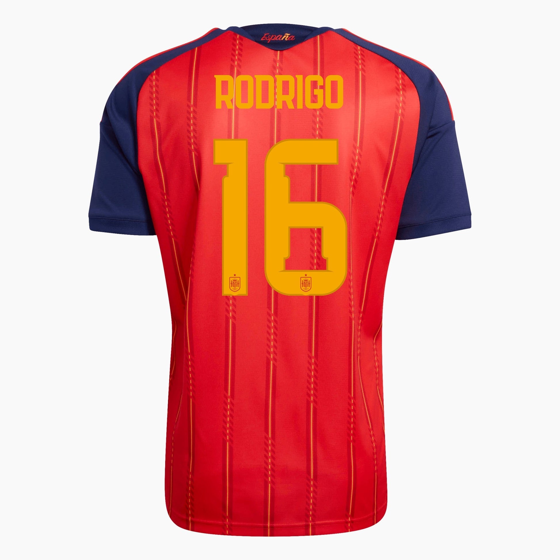Spain 2026 World Cup Home Player Version Jersey — Rodrigo 16